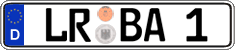 German license plate, Regular plates