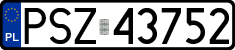 License plates of Poland, Regular car plates