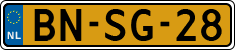 License plate of the Netherlands, Heavy Commercial Vehicles (1994 system)