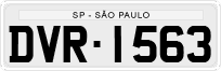 License plate of Brazil, Private owners (1990)