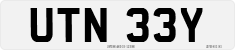 License plate of the United Kingdom, 1963 year system