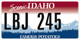 Idaho, Vanity Plates