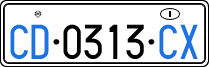 License plate of Italy, Diplomatic