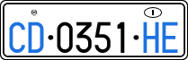 License plate of Italy, Diplomatic