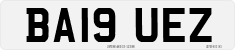 License plate of the United Kingdom, 2001 year system