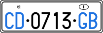 License plate of Italy, Diplomatic