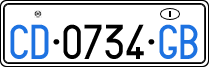 License plate of Italy, Diplomatic