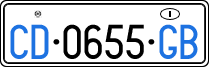 License plate of Italy, Diplomatic