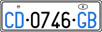License plate of Italy, Diplomatic