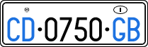License plate of Italy, Diplomatic