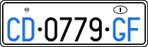 License plate of Italy, Diplomatic
