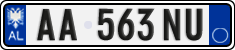 License plate of Albania, Cars (2011)