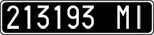License plate of Italy, Cars (1927 year series)