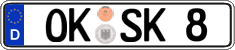German license plate, Regular plates