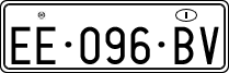 License plate of Italy, Temporary
