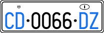 License plate of Italy, Diplomatic