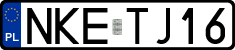 License plates of Poland, Regular car plates
