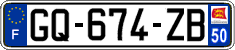 French license plate, SIV (ordinary)