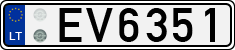 License plate of Lithuania, Electric vehicles