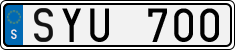 License plate of Sweden, Regular plates