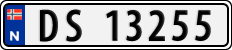 License plate of Norway, Cars
