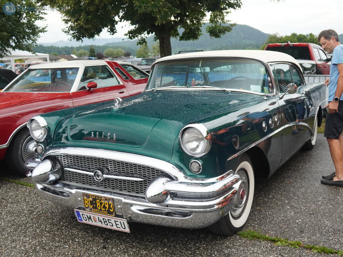 GM 485 EU, Buick Century 2nd gen (Riviera) 2-door Hardtop (66R; B-body), 1st facelift, 1954–1955