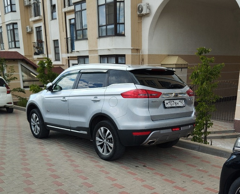 м 107 вн 193, Geely Atlas 1st gen (NL-3; CIS-market), 2017–2021