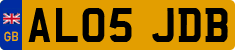 License plate of the United Kingdom, 2001 year system