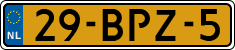 License plate of the Netherlands, Heavy Commercial Vehicles (1994 system)