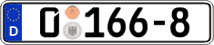 German license plate, Diplomatic