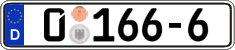 German license plate, Diplomatic