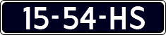 License plate of the Netherlands, Cars