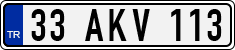 License plate of Turkey, Regular plates