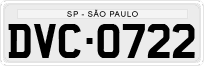 License plate of Brazil, Private owners (1990)