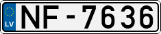 License plate of Latvia, Regular car plates