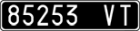 License plate of Italy, Cars (1927 year series)