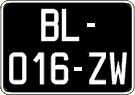 French license plate, SIV (oldtimers)
