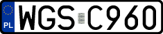 License plates of Poland, Regular car plates