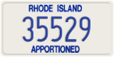 Rhode Island, Apportioned