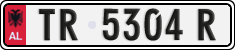 License plate of Albania, Cars (1993)