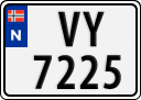License plate of Norway, Trailers, motorcycles, special vehicles