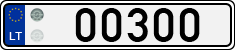 License plate of Lithuania, Vanity Plates