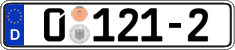 German license plate, Diplomatic