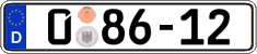 German license plate, Diplomatic