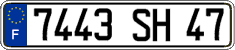 French license plate, FNI