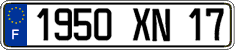 French license plate, FNI