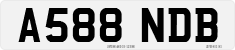 License plate of the United Kingdom, 1983 year system