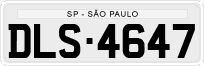 License plate of Brazil, Private owners (1990)