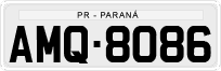 License plate of Brazil, Private owners (1990)