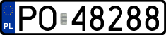 License plates of Poland, Regular car plates